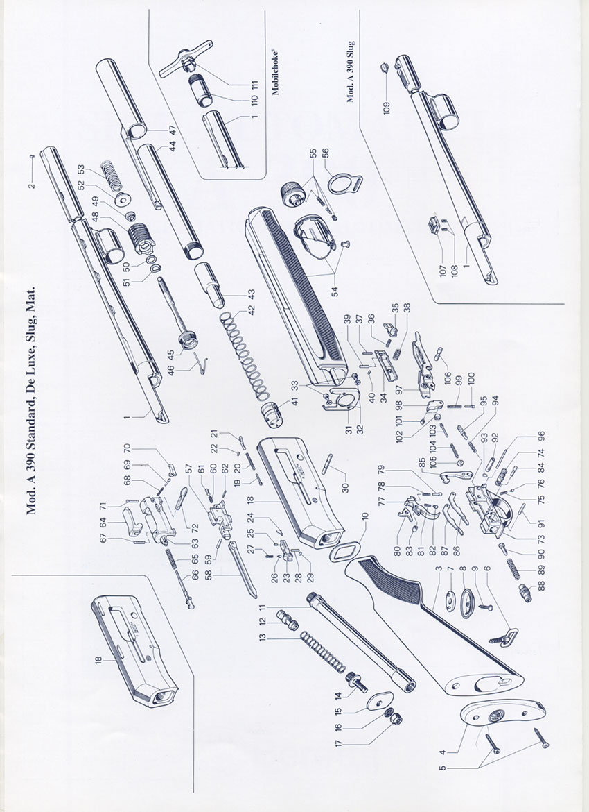 P. Beretta Semi-Automatics : A390 V 1
